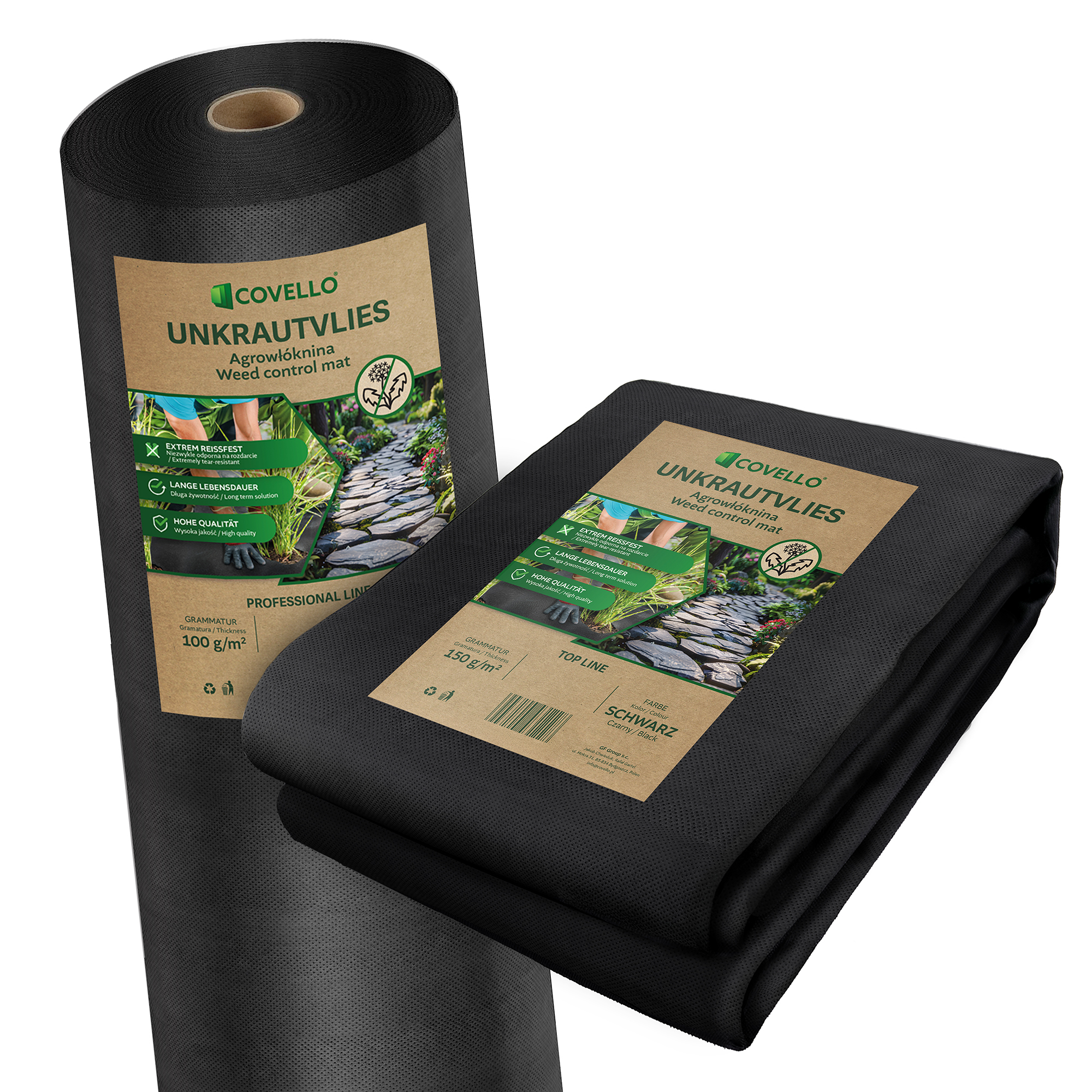 Tessuto Anti-erbacce 2 M X 25 M, Tappetino Anti-erbacce In PP Per Orto Giardino Paesaggistica E Vialetto 25 X 2 M 100 Gm 83862277