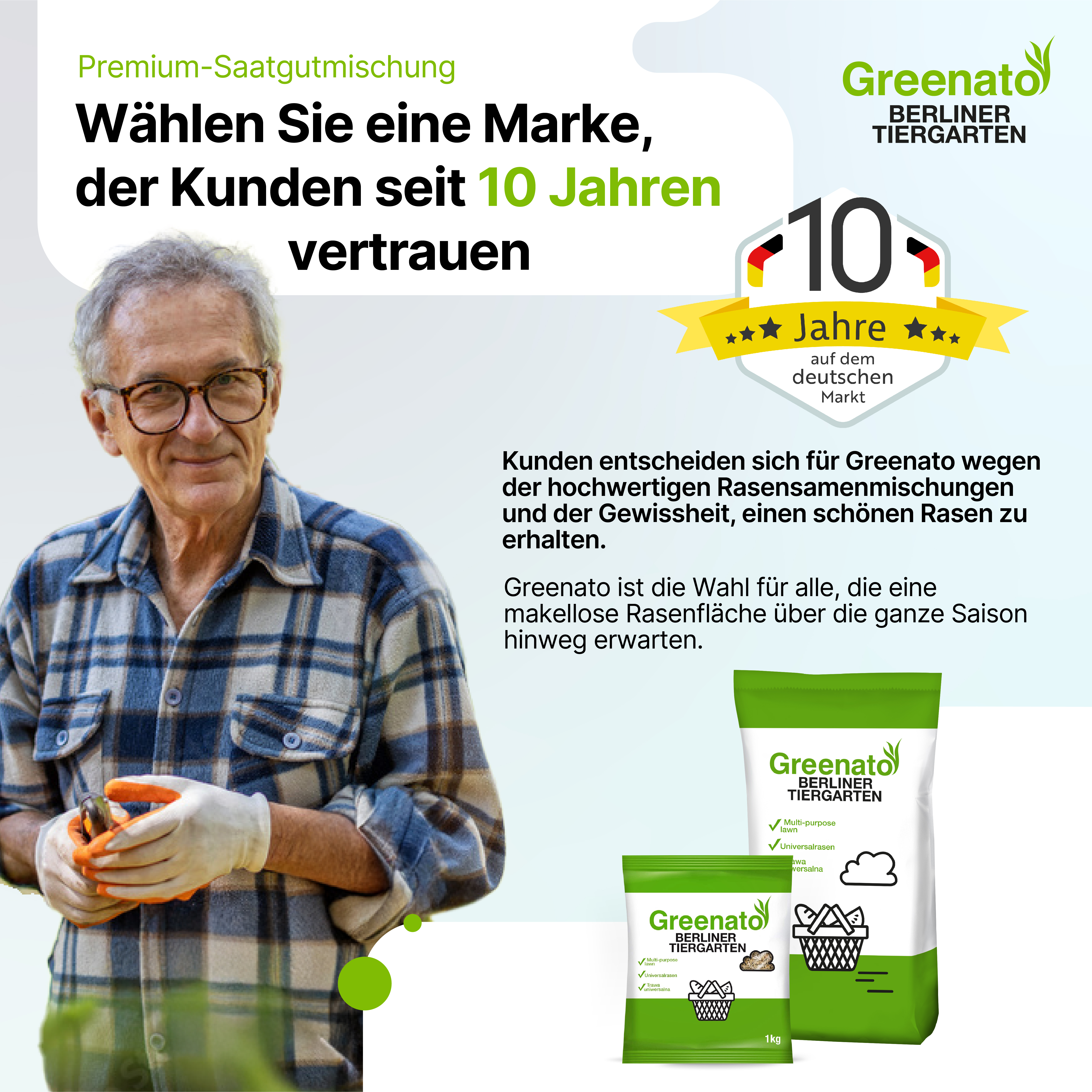 25kg Rasensamen Dürreresistenter Rasen für Trockenflächen Grassamen Gras Saatgut - Bild 7 von 7