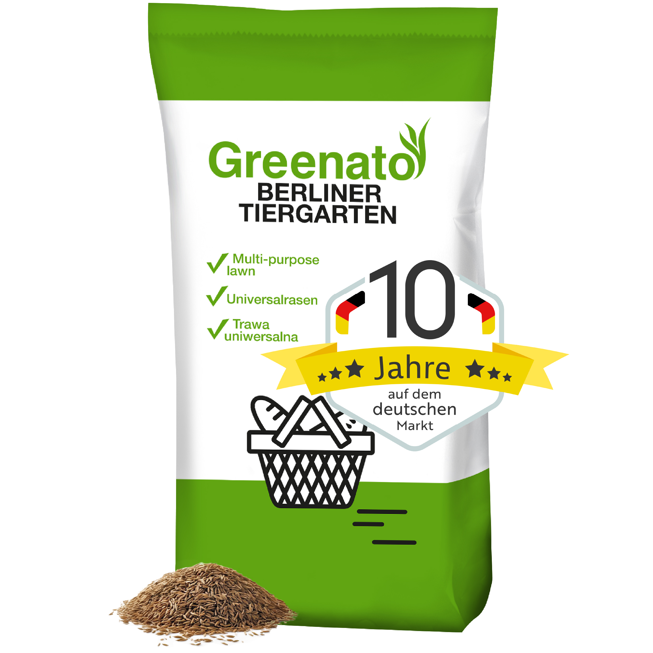 Rasensamen Greenato Berliner Tiergarten 1kg - 30kg