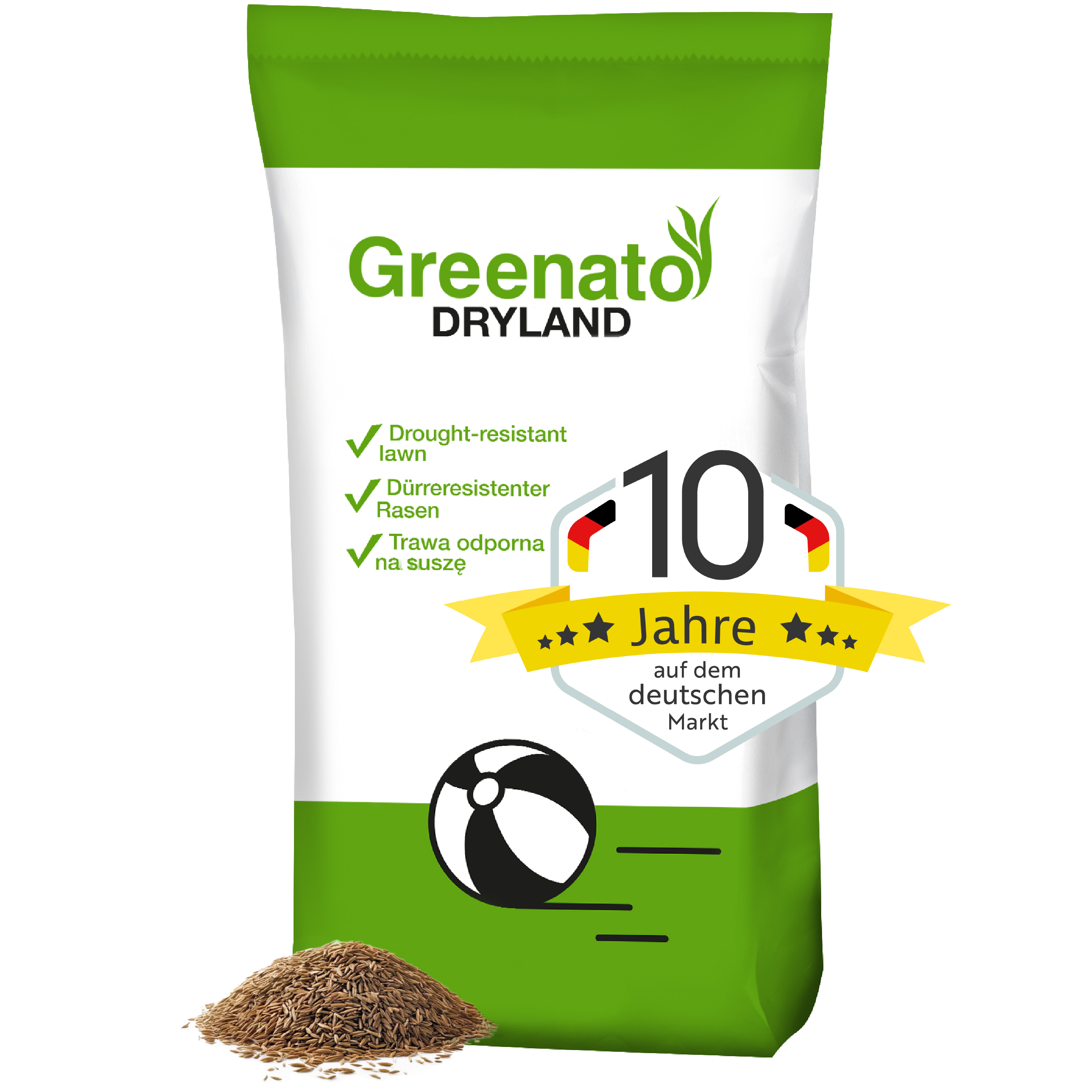 25kg Rasensamen Dürreresistenter Rasen für Trockenflächen Grassamen Gras Saatgut - Bild 1 von 7