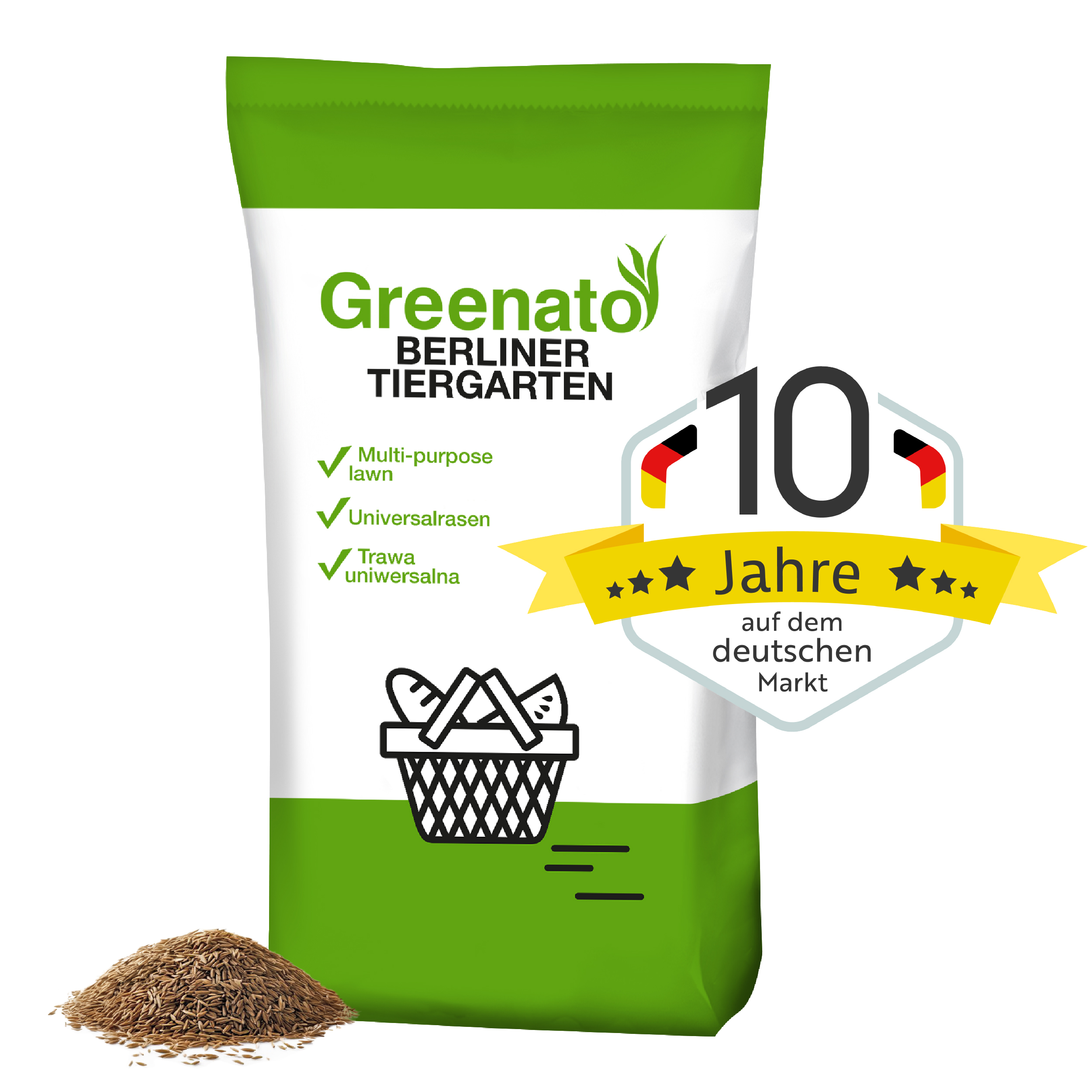 Rasensamen Greenato Berliner Tiergarten 10kg