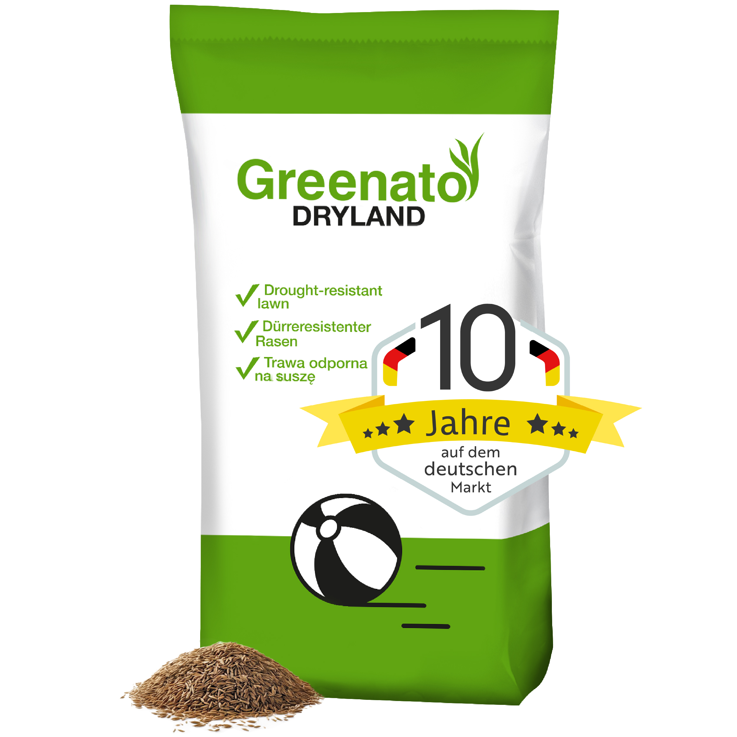 25kg Rasensamen Dürreresistenter Rasen für Trockenflächen Grassamen Gras Saatgut - Bild 1 von 6