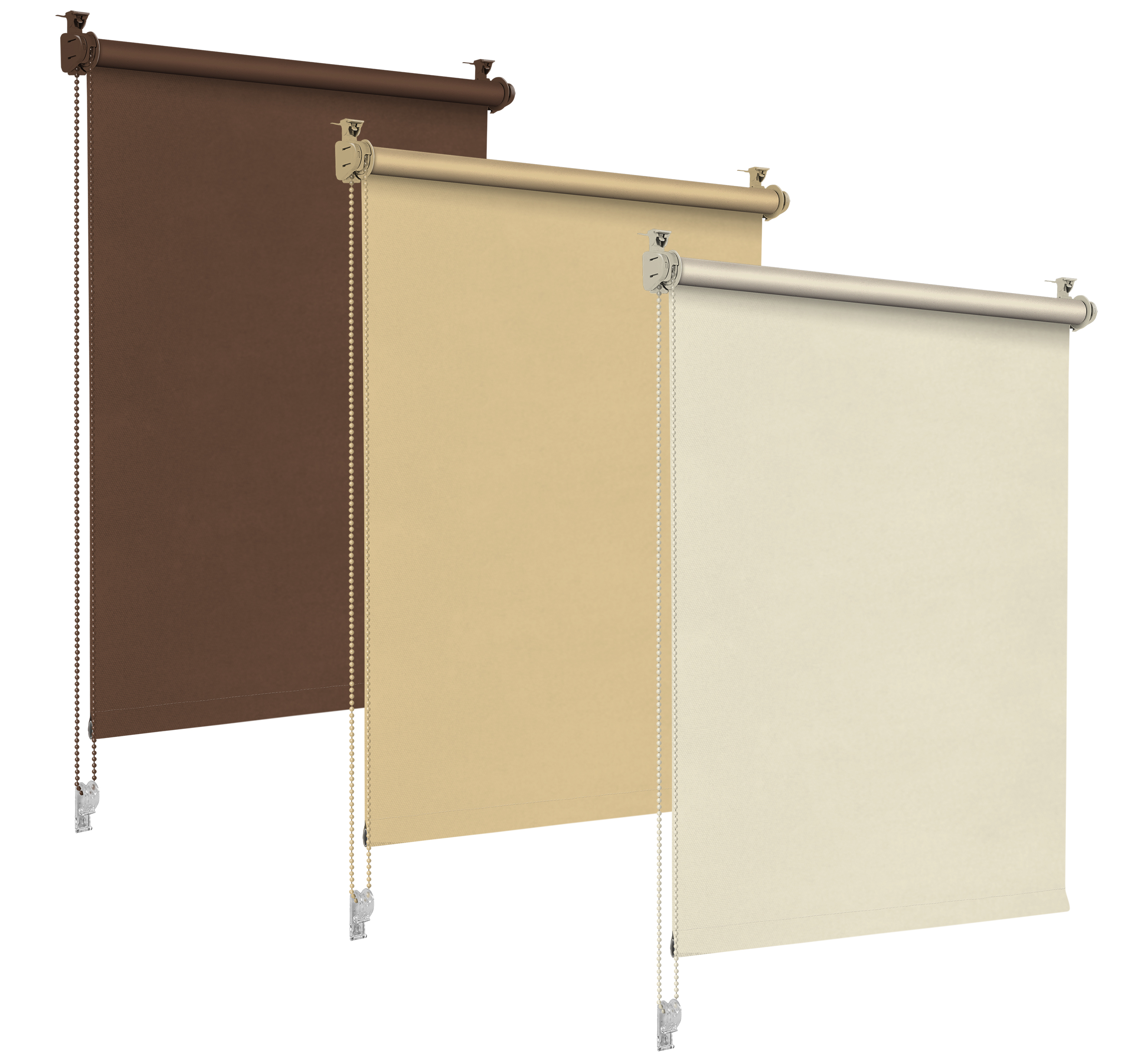 Sonello Verdunkelungsrollo Klemmfix ohne Bohren in braun, beige und creme